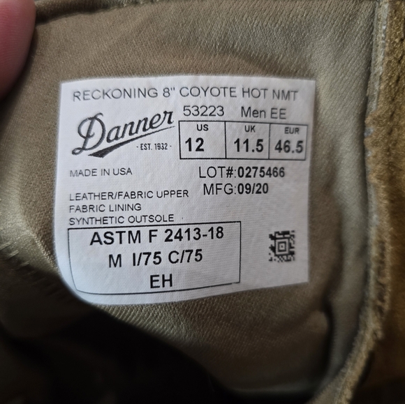 Men's Danner Work Boots, Size 12 - Picture 5 of 8